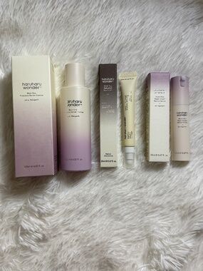 Haruharu Wonder Black Rice Essence, Eye Cream & Retinol Serum Trio
